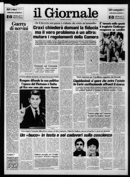 Il giornale : quotidiano del mattino